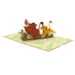 Lovepop Disney's The Lion King Wild Birthday Pop-Up Card - Birthday Card– Handcrafted 3D Pop-Up Greeting Card – Birthday Love Card from Disney's The Lion King, 5 x 7”