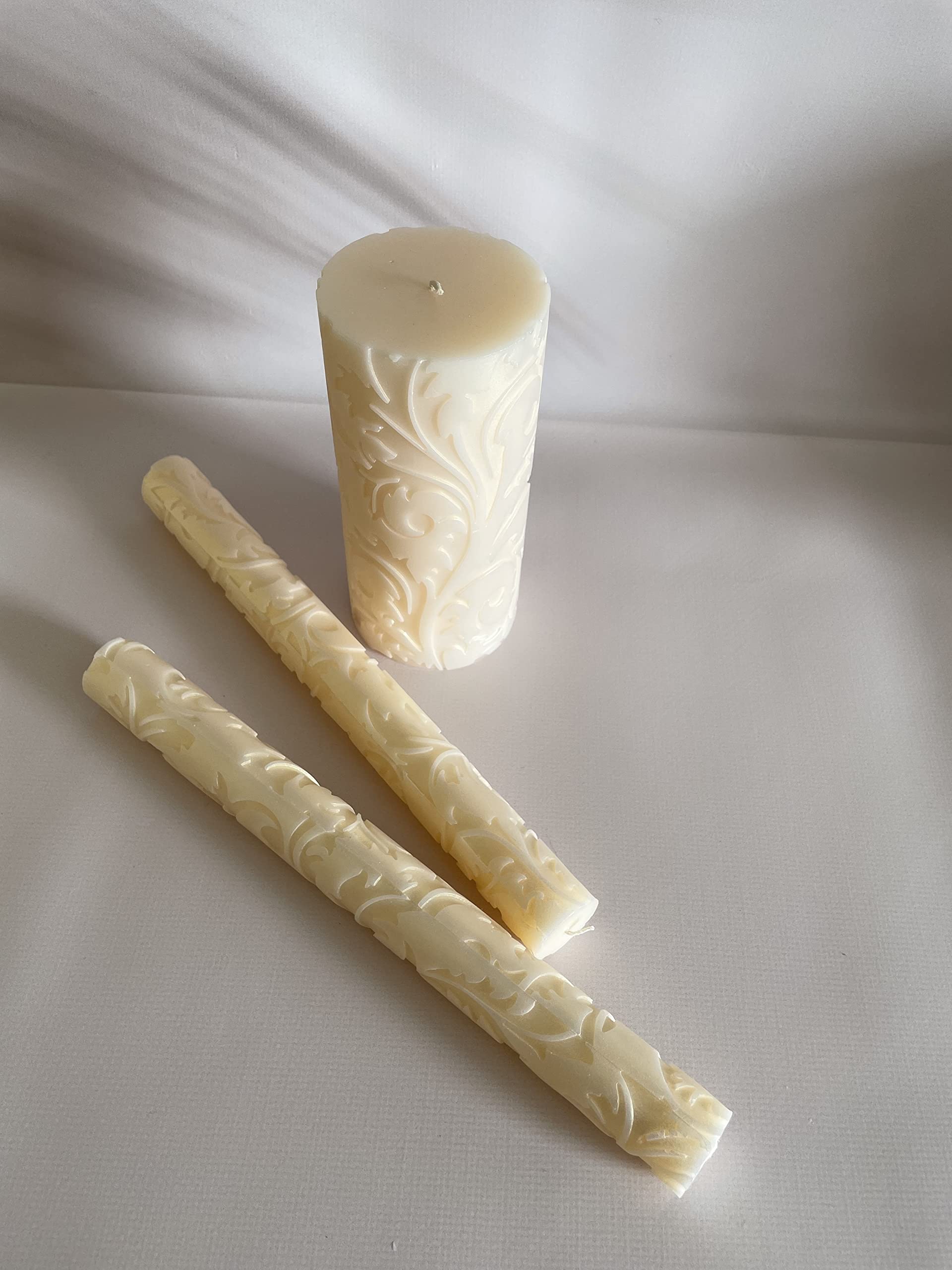 Magik Life Unity Candle Set for Wedding - Wedding Unity Set for Reception and Ceremony - Candle Sets - 6 Inch Pillar and 2 * 10 Inch Tapers