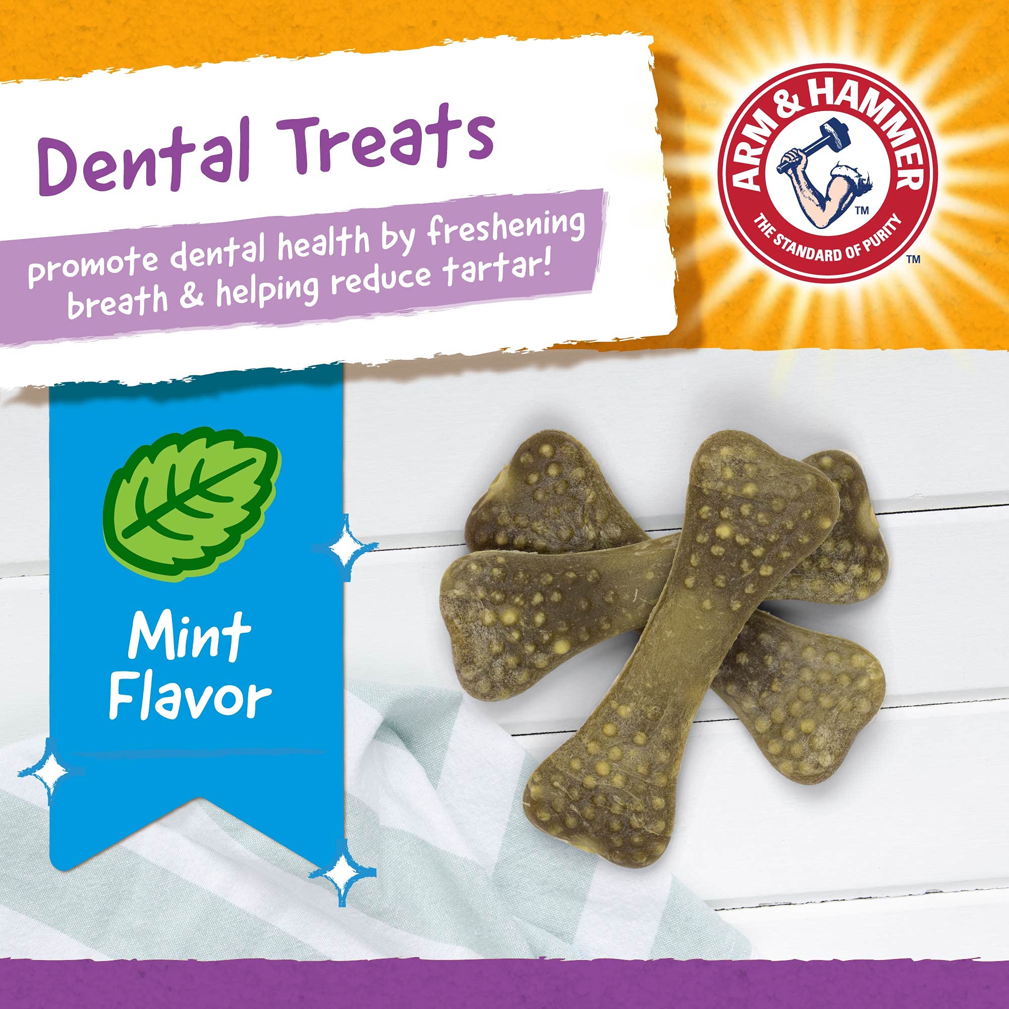 Arm & Hammer for Pets Nubbies Dental Treats for Dogs | Dental Chews Fight Bad Breath, Plaque & Tartar Without Brushing | Mint Flavor Value Bucket,Large (Pack of 6,318 Count Total)