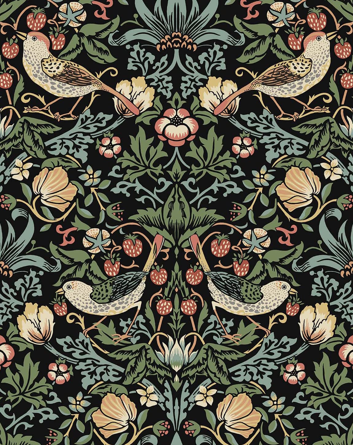 NextWall Aves Garden Peel and Stick Wallpaper (Ebony)