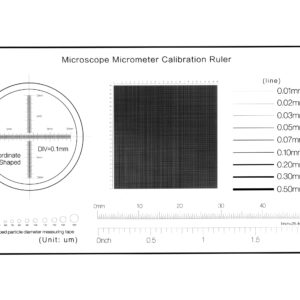 TOSUKKI Multifunction Microscope Micrometer Calibration Ruler Slide，Microscope Reticle Micrometer/Microscope Calibration Grid/Microscope Camera Calibration Slide/Micrometer Ruler for Microscope