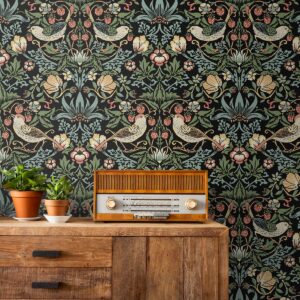 NextWall Aves Garden Peel and Stick Wallpaper (Ebony)