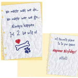 Dog Speak No Matter What Always Happy To Be With You Dog Birthday Card - Happy Birthday From Thoughtful Pet Card