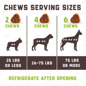 Flea and Tick Prevention Chewable for Dogs - No Collars, No Mess - Easy Help with Flea and Tick for Dogs - American Quality - for All Breeds and Ages - Duck-Flavored Treats - 180 Flea Chews for Dogs