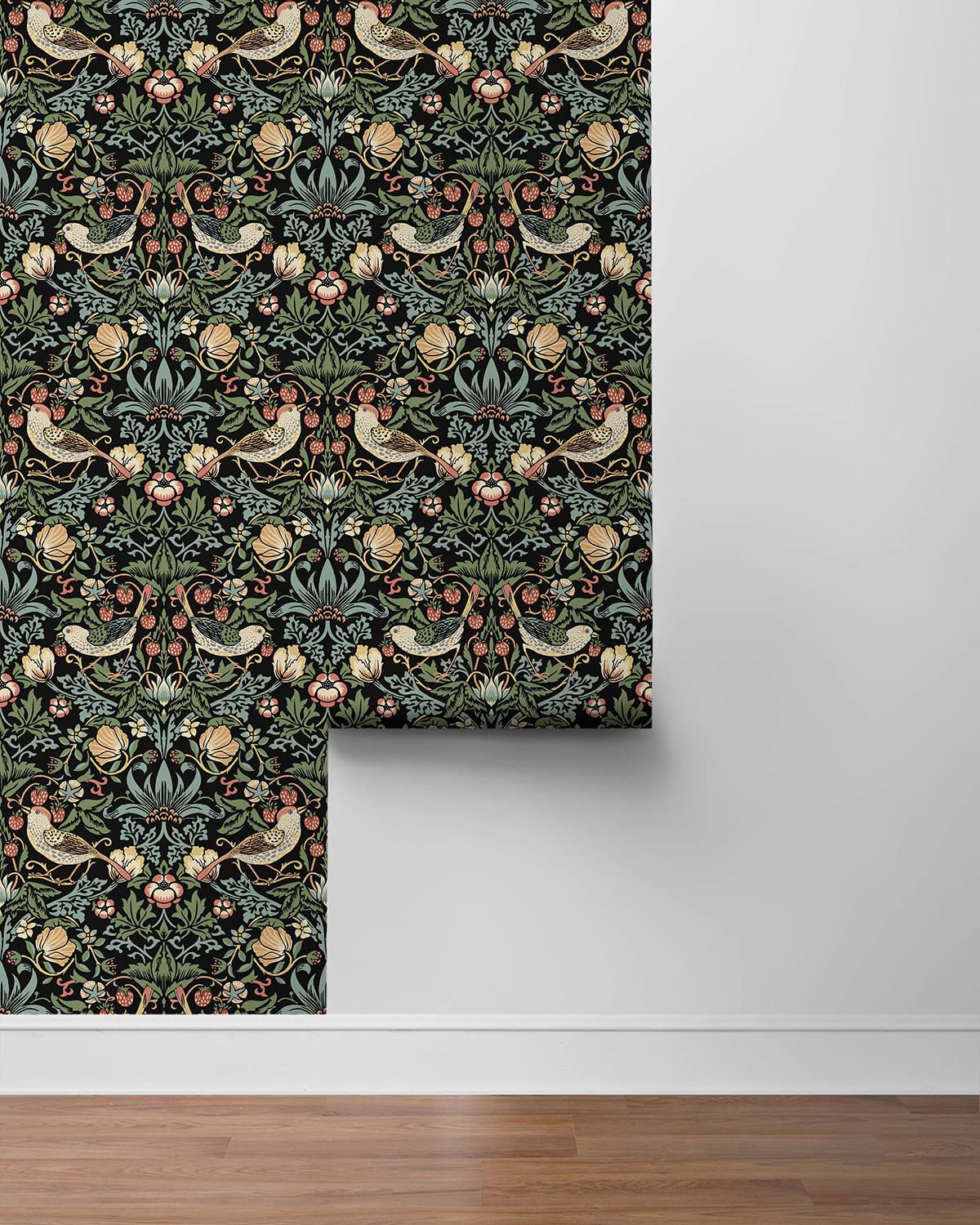 NextWall Aves Garden Peel and Stick Wallpaper (Ebony)