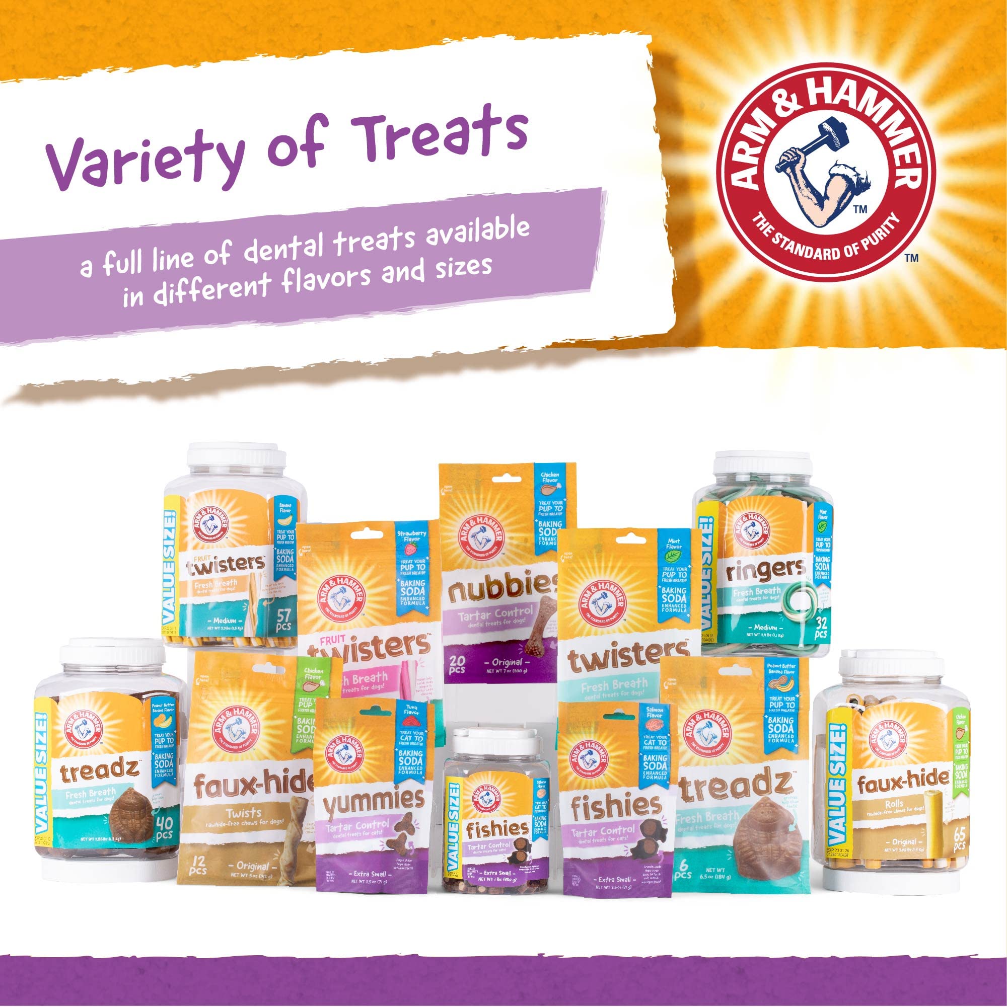 Arm & Hammer for Pets Nubbies Dental Treats for Dogs | Dental Chews Fight Bad Breath, Plaque & Tartar Without Brushing | Mint Flavor Value Bucket,Large (Pack of 6,318 Count Total)