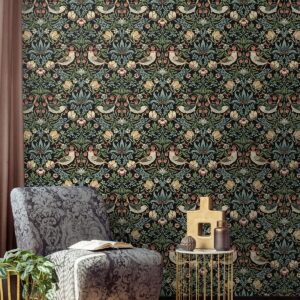 NextWall Aves Garden Peel and Stick Wallpaper (Ebony)