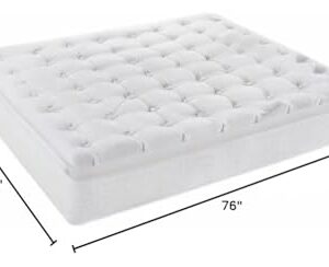 King Size Mattress - 12 Inch Cool Memory Foam & Spring Hybrid Mattress with Breathable Cover - Comfort Plush Euro Pillow Top - Rolled in a Box - Oliver & Smith