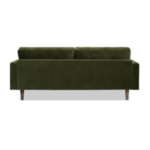 Jennifer Taylor Home Nicholas 83.5" Mid-Century Modern Sofa, Olive Green Performance Velvet