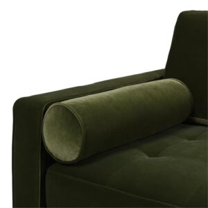 Jennifer Taylor Home Nicholas 83.5" Mid-Century Modern Sofa, Olive Green Performance Velvet