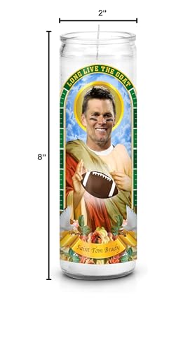 Saint Tom Brady: Celebrity Prayer Devotional Candle, Non Scented, Novelty Candle