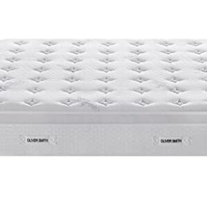 King Size Mattress - 12 Inch Cool Memory Foam & Spring Hybrid Mattress with Breathable Cover - Comfort Plush Euro Pillow Top - Rolled in a Box - Oliver & Smith