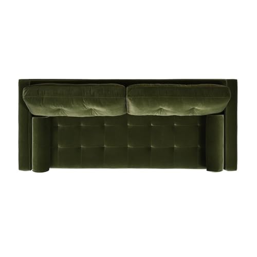 Jennifer Taylor Home Nicholas 83.5" Mid-Century Modern Sofa, Olive Green Performance Velvet