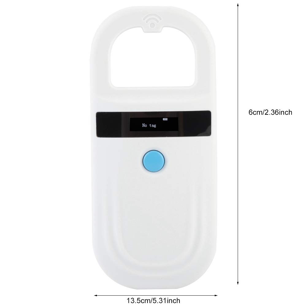 Animal Chip ID Scanner Dog Microchip Reader with OLED Display Screen Supports FDX-B（ISO11784/11785） and EMID Microchips