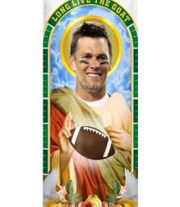 Saint Tom Brady: Celebrity Prayer Devotional Candle, Non Scented, Novelty Candle