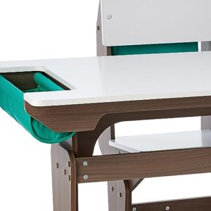 KidKraft Grow Together Pocket Adjustable Desk & Chair Gray Ash