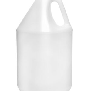 hBARSCI 4PK Plastic Jug Bottles, 5L (1.3 Gallon) - With Integrated Handles & 38mm Screw Caps - High Density Polypropylene (HDPE)