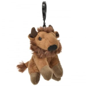 unipak 1177bi-k bison plush key holder, 3.5-inch height