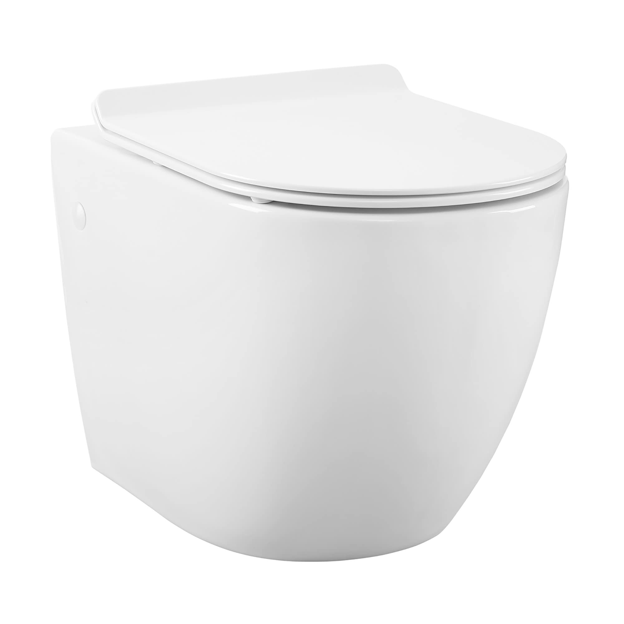 St. Tropez Wall Hung Toilet Bundle, Glossy White