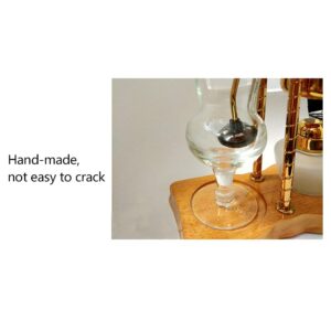 NICE CHOOSE Siphon Coffee Maker, 400ML Belgian/Belgium Family Balance Syphon Coffee & Tea Brewer Elegant Double Ridged Fulcrum with Tee Handle