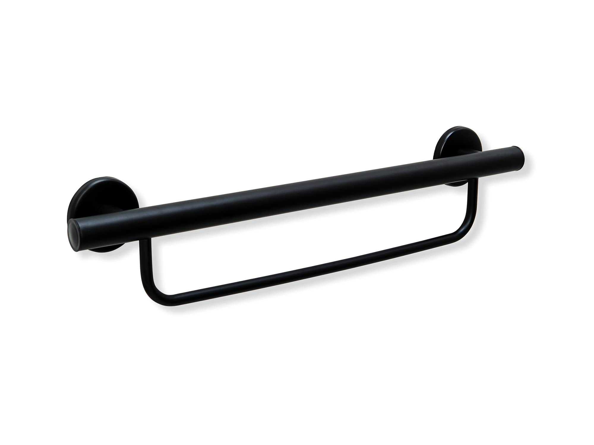 Bathroom Grab Bar Towel Rack for Bathtub Shower Kitchen/304 Stainless Steel/Matte Black/ 24" x 5"