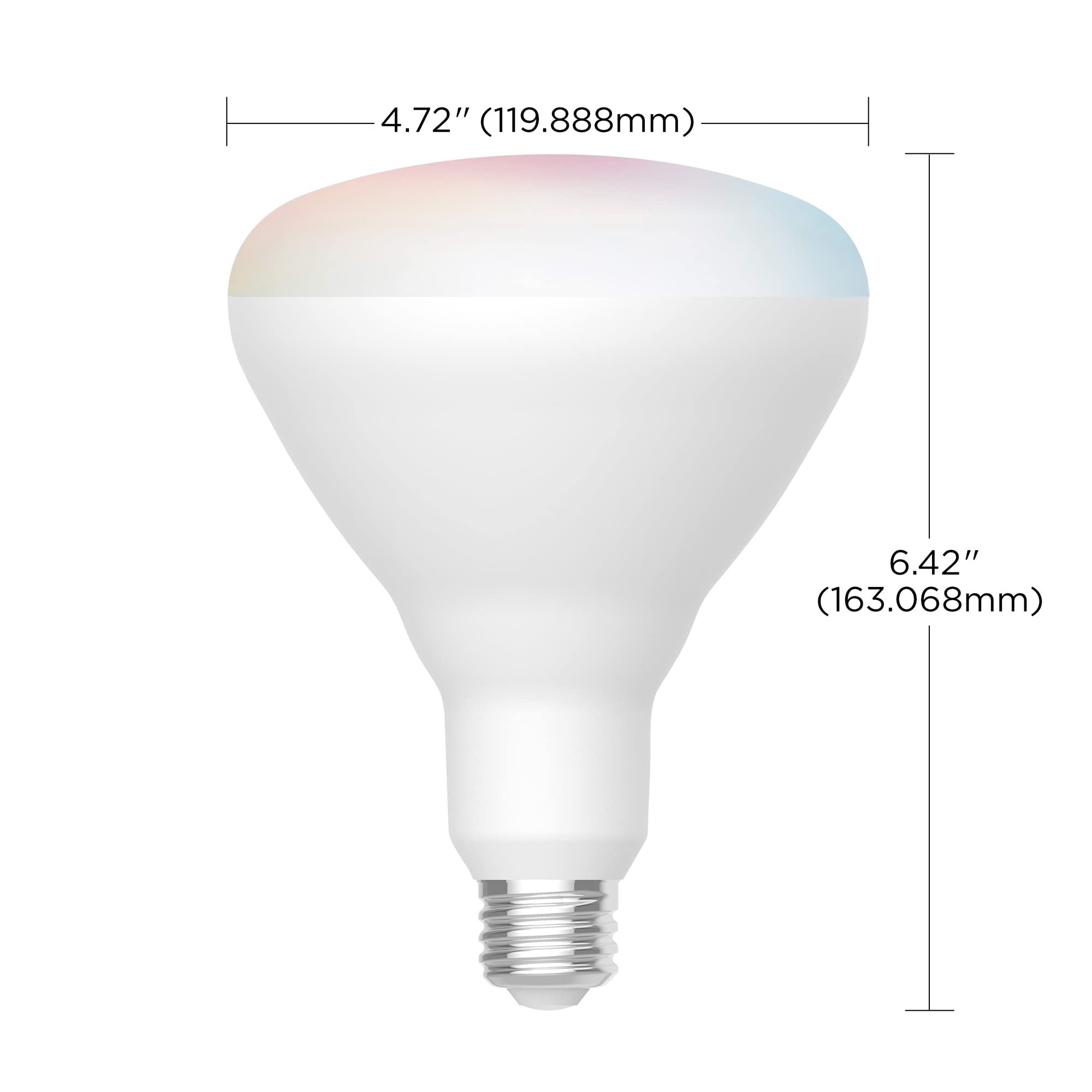 Satco S11284 Starfish WiFi-Control BR40 LED Color-Changing and Tunable White Smart Light Bulb, 12 Watts, 2700K-5000K