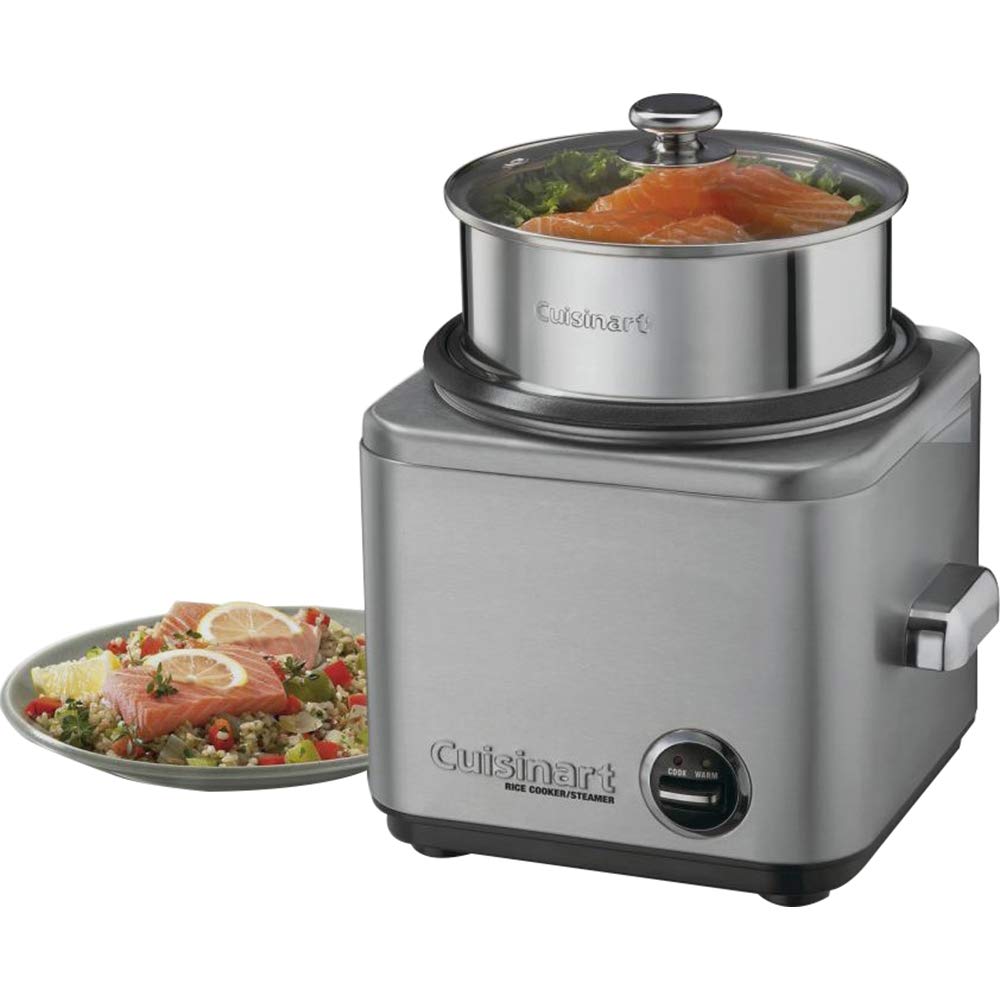 Cuisinart CRC-800P1 8-Cup Stainless Steel Rice Cooker/Steamer Bundle with 1 YR CPS Enhanced Protection Pack