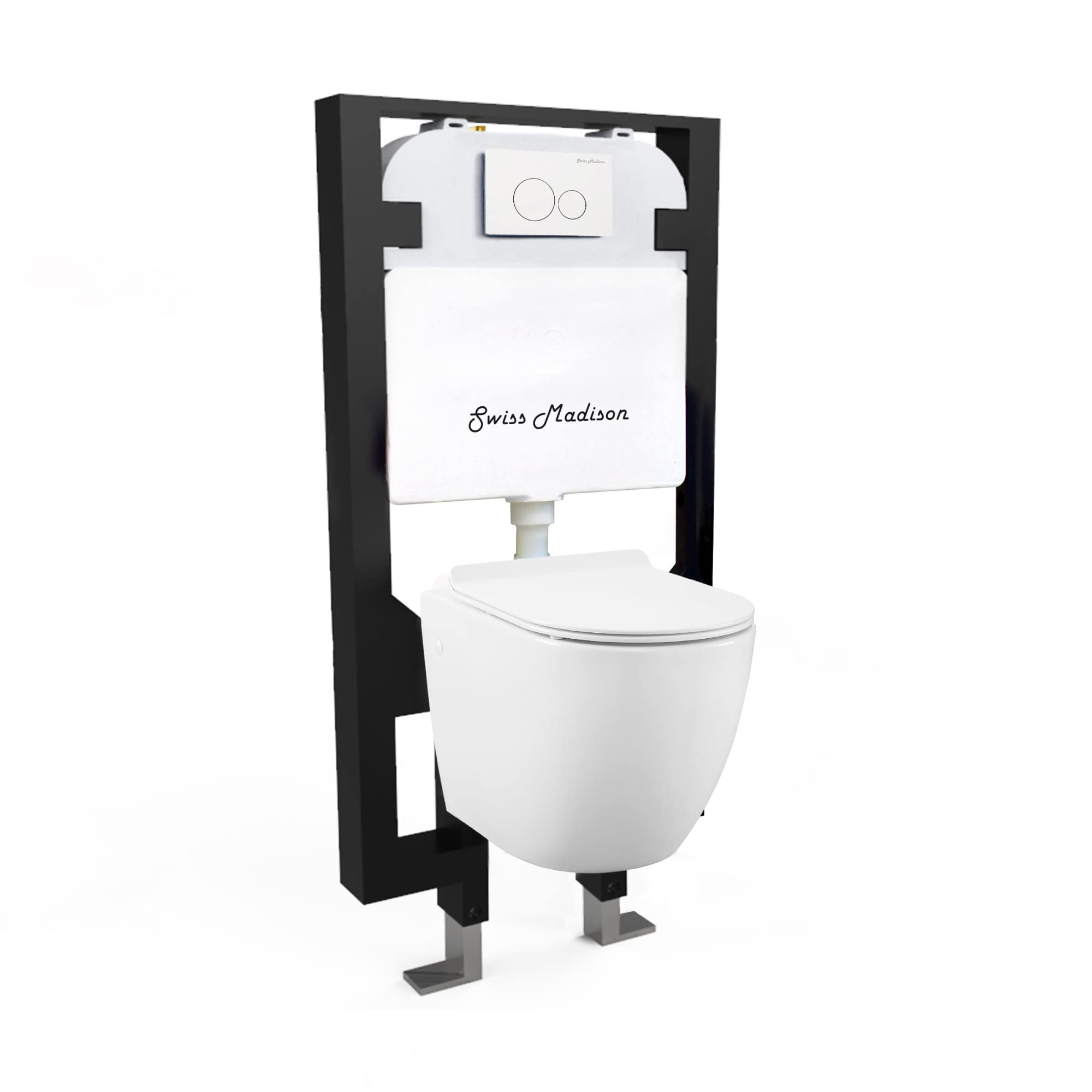 St. Tropez Wall Hung Toilet Bundle, Glossy White