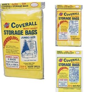 Banana Storage Bags, Heavy Weight, 9 Oversized Bags for Moving, Storing, Protection, (2) Jumbo 60” x 108”, (3) Giant 45" x 96, (4) Large 40” x 73”, Ties Included