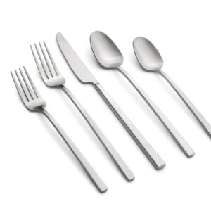 Cambridge Damaris 20-Piece Flatware Set, Service for 4, 0, SILVER SATIN