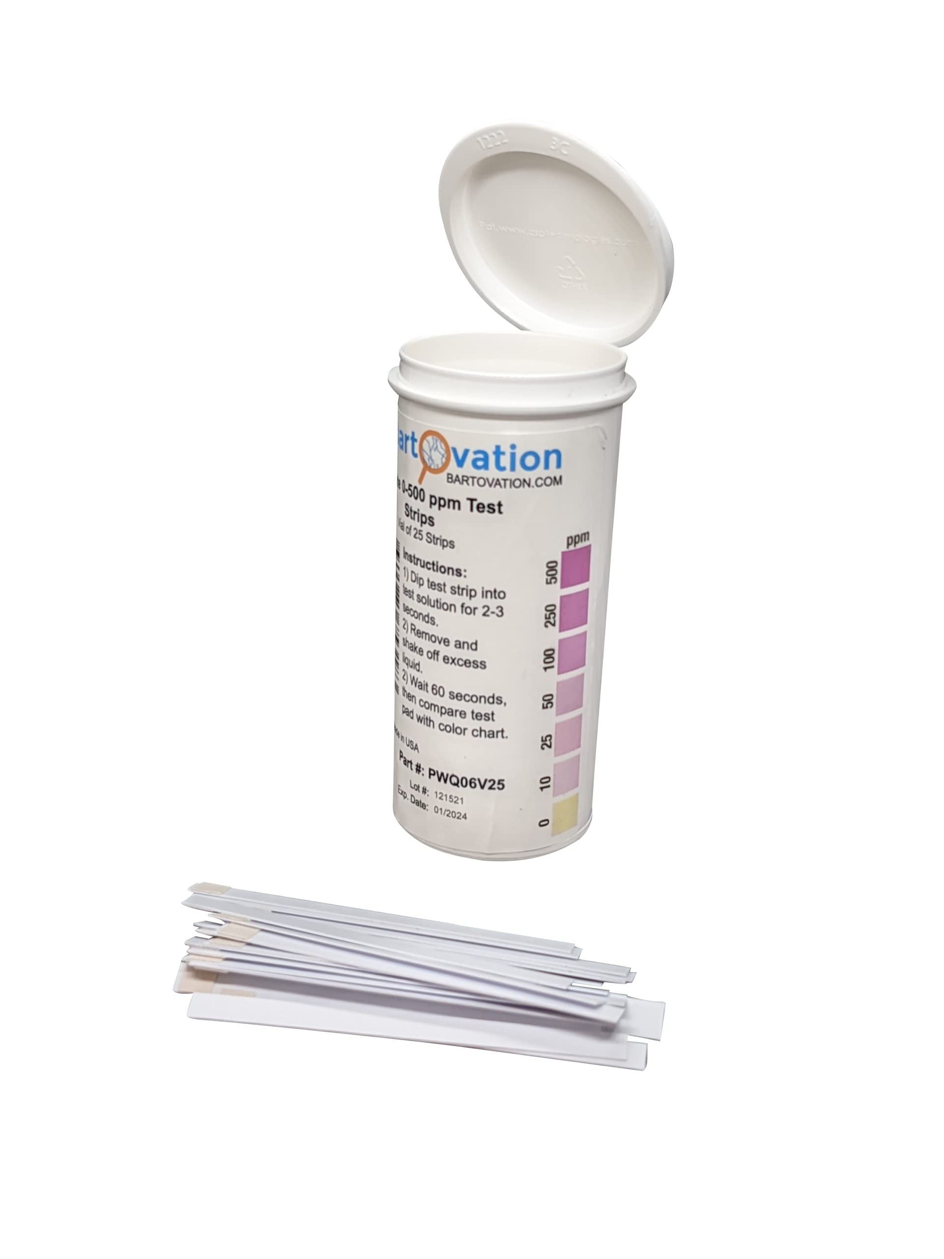 Nitrate 0-500 ppm Test Strip [Vial of 25 Strips]