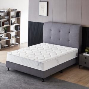 Full Size Mattress - 10 Inch Cool Memory Foam & Spring Hybrid Mattress with Breathable Cover - Comfort Plush Euro Pillow Top - Rolled in a Box - Oliver & Smith