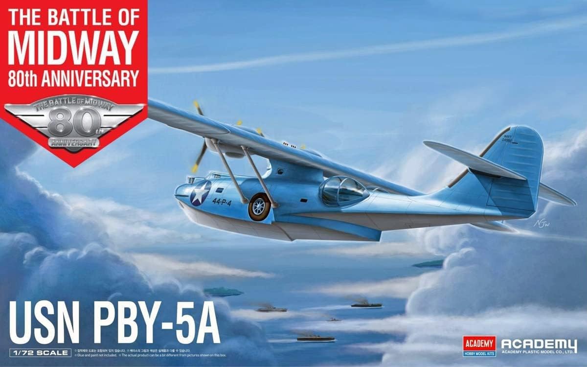 Academy 1/72 US Navy Air Corps PBY-5A Operation Catalina Midway Plastic Model 12573