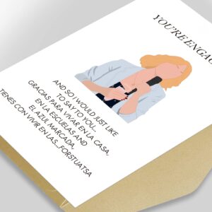 Funny Engagement Card, Hilarious Bridesmaids Movie Engagement Card, Engagement Party Card