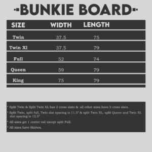 Mayton, 1.5-Inch Split Fully Assembled Bunkie Board for Mattress/Bed Support, Twin(Set of 2), Grey