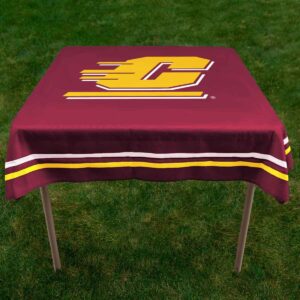 College Flags & Banners Co. Central Michigan Chippewas Logo Tablecloth or Table Overlay