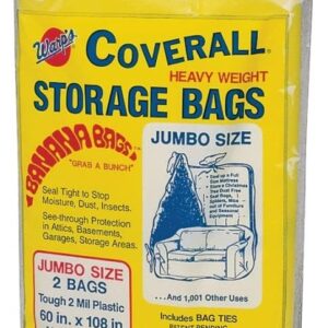 Banana Storage Bags, Heavy Weight, 9 Oversized Bags for Moving, Storing, Protection, (2) Jumbo 60” x 108”, (3) Giant 45" x 96, (4) Large 40” x 73”, Ties Included