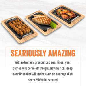 Yukon Glory™ SEAR 'N SERVE Set (BBQ Cast Iron Grill Pan Set)