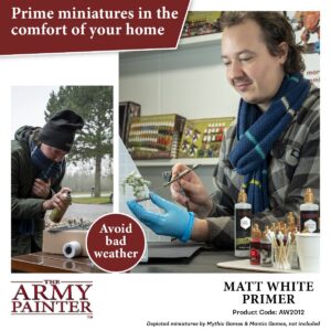 The Army Painter Warpaints Air Air Primer Matt White 18ml Acrylic Paint for Airbrush, Wargaming and Modelling