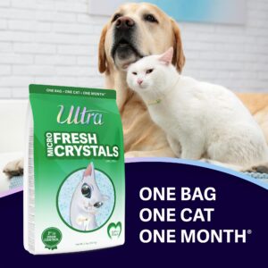 Ultra Fresh Scented Micro Crystals Premium Cat Litter - 99.9% Dust Free, Soft on Paws - 5 Lbs.