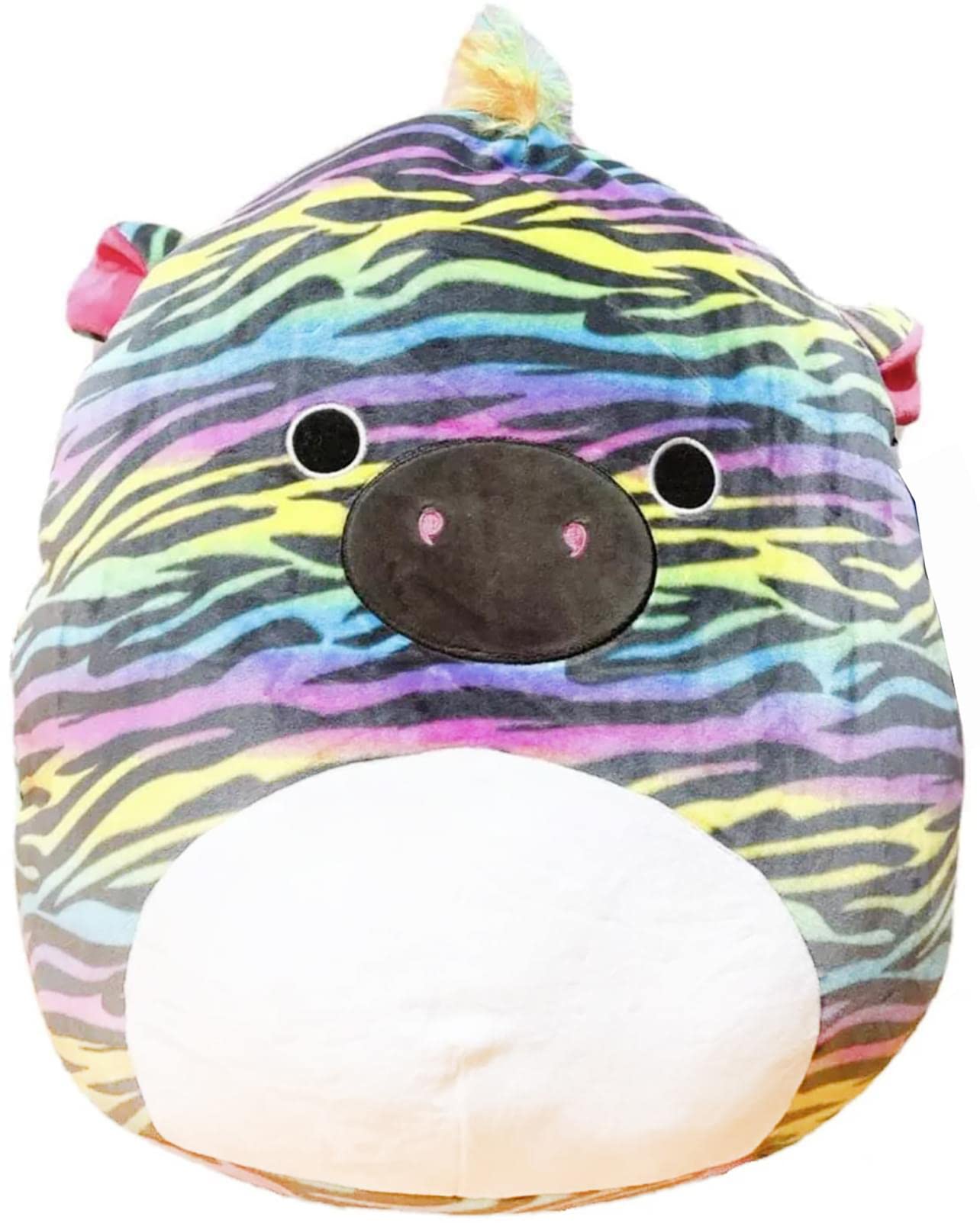 SQUISHMALLOW KellyToys - 8 Inch (20cm) - Safiyah The Rainbow Zebra - Colourful Squad