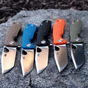 Honey Badger Tanto Pocket Knife for Men and Women - Folding Pocket Knife with Clip, Outdoor Camping Knife, Lightweight Pocket Knife, EDC Knife, and Reliable Folding Knife - Medium Black