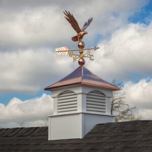 Good Directions CL22V Carlisle Vinyl 22 Inches Square x 29 Inches High for a 1 Car Garage or Shed Cupola, White