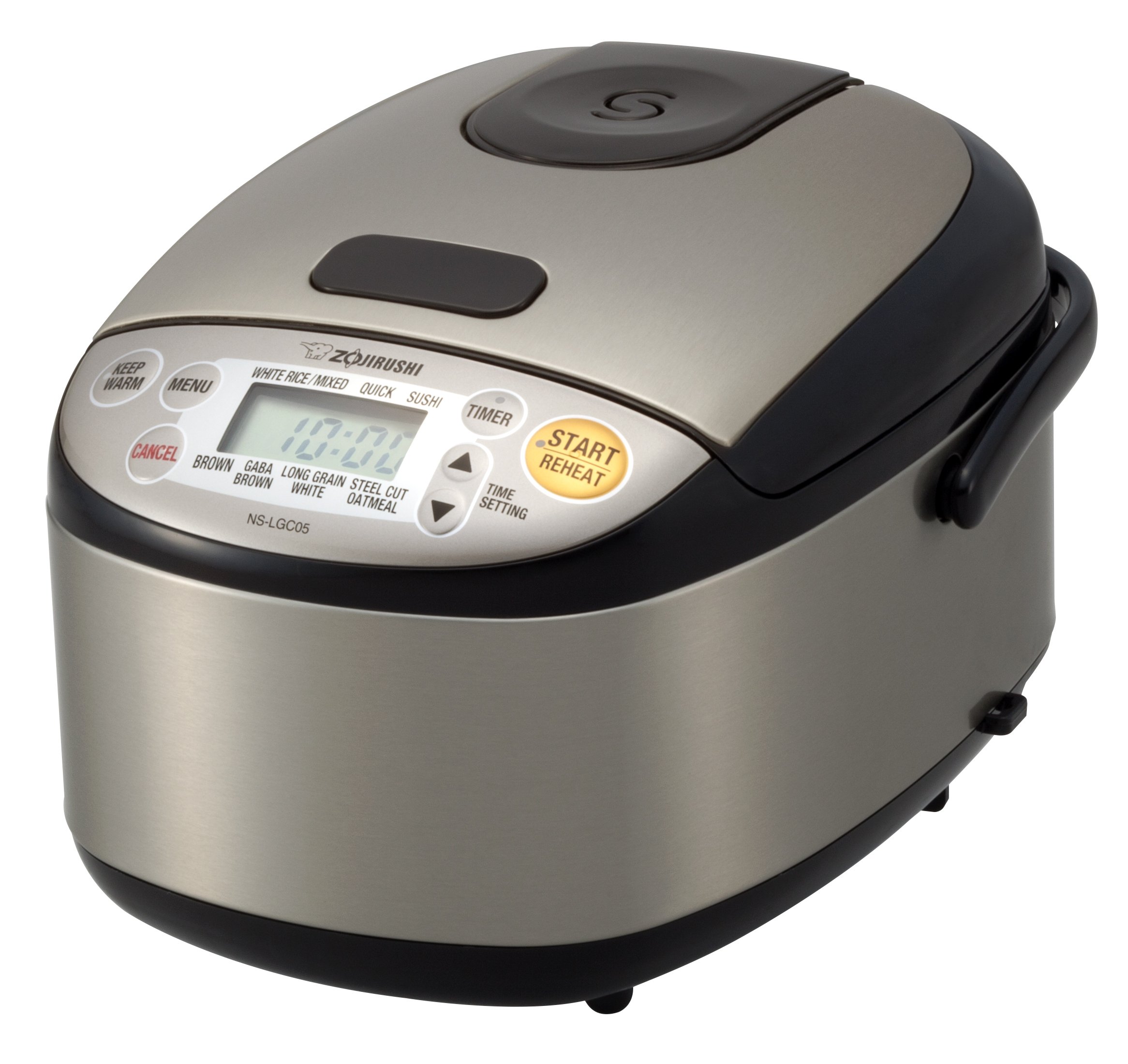 Zojirushi EP-PBC10 Gourmet d'Expert Electric Skillet & NS-LGC05XB Micom Rice Cooker & Warmer, 3-Cups (uncooked), Stainless Black