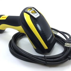 Datalogic PowerScan PD9531-HP (High Performance) Corded Handheld Omnidirectional Rugged 2D Area Imager Barcode Scanner with USB Ca Yellow