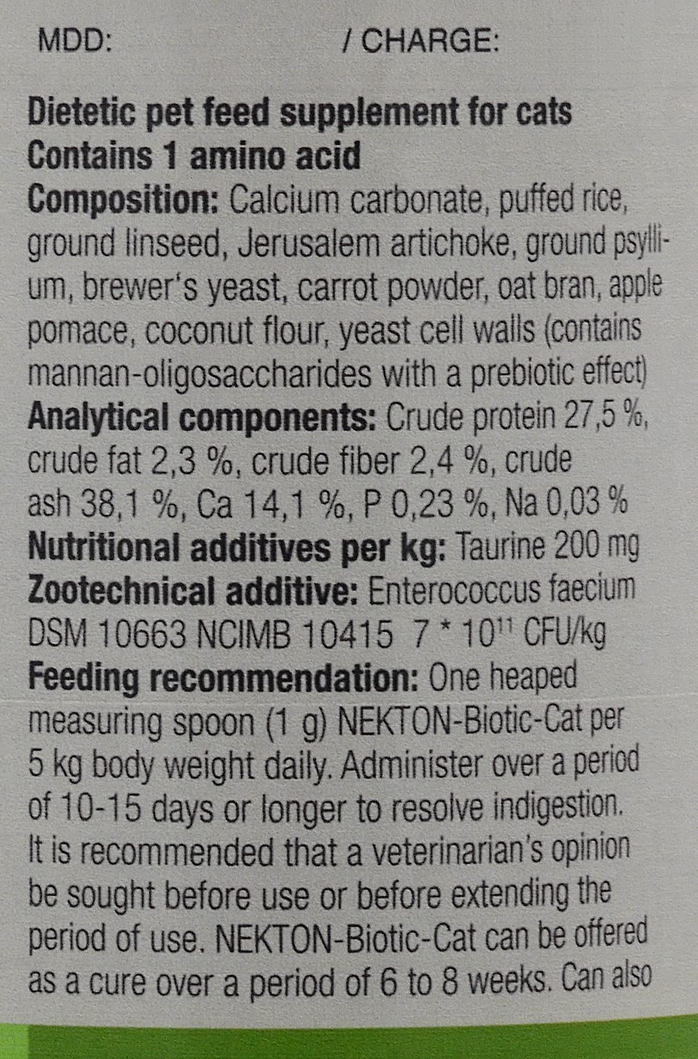 Nekton-Biotic-Cat Probiotic Supplement for Cats 60g / 2.1oz