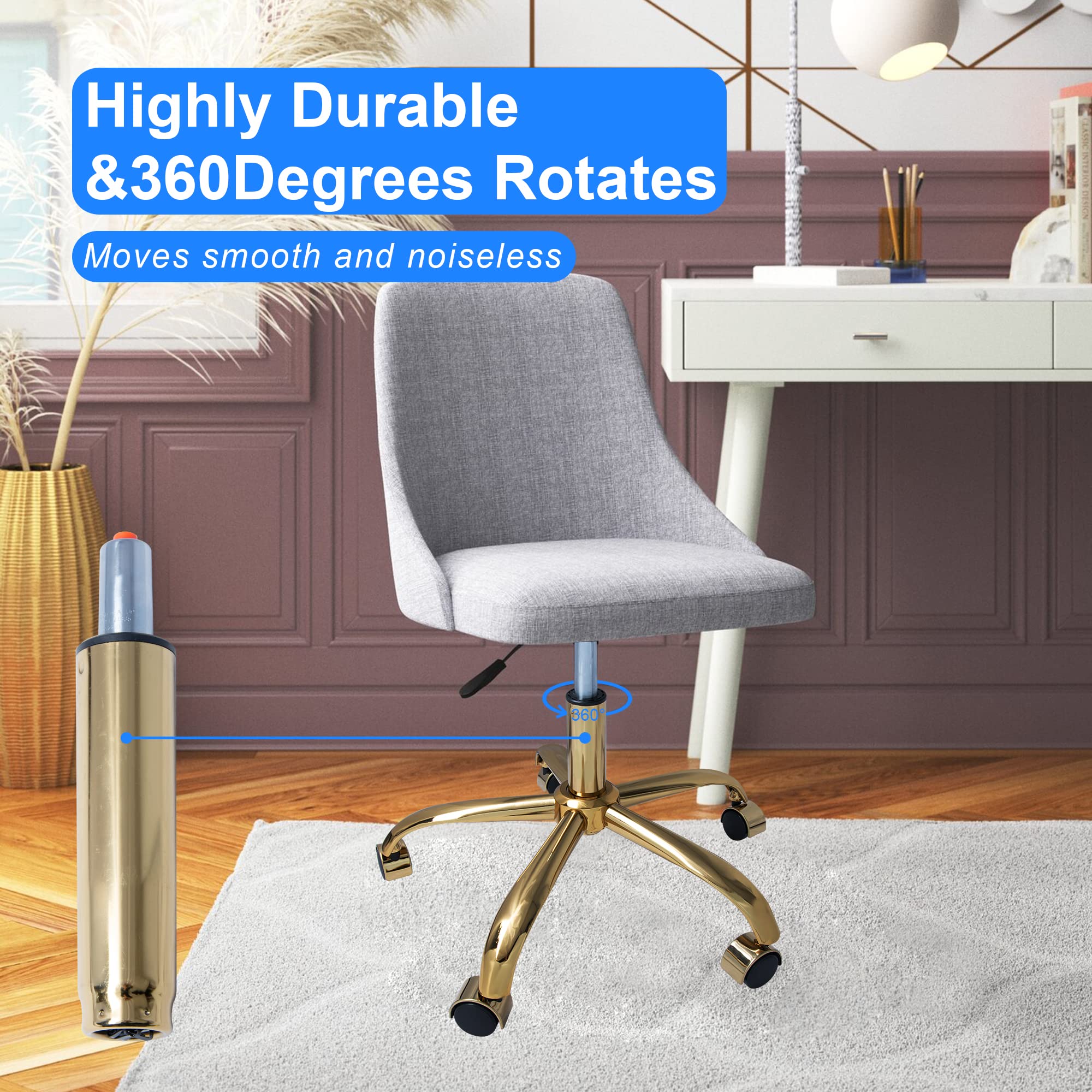 Modern Bar Stools Office Chair Gas Lift Cylinder Replacement Parts 3.7'' Length Extension Heavy Duty Universal Size Fits Most Gaming Home Desk Chairs