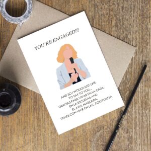 Funny Engagement Card, Hilarious Bridesmaids Movie Engagement Card, Engagement Party Card