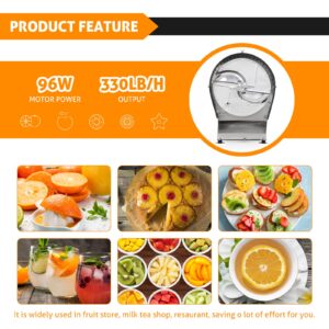 WICHEMI Electric Vegetable Fruit Slicer Commercial Cabbage Shredder Machine 2 IN 1 Manual Electric Onion Potato Slicer Machine Stainless Steel Electric Food Slicer Cutter 0.2-10mm Thickness Adjustable