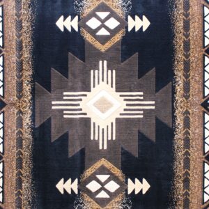 Flash Furniture Mohave Traditional Southwestern Style Area Rug - Rustic Brown Accent Rug - 8' x 10' - Olefin Fibers with Jute Backing